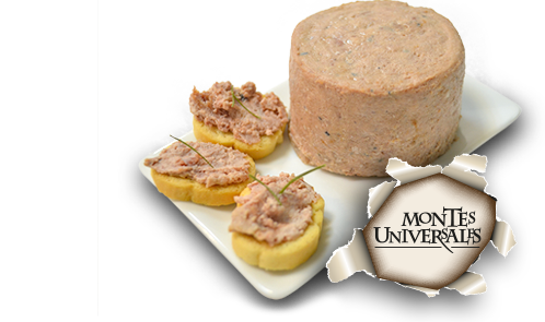 paté servido con tostadas